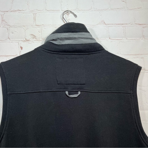 Akademiks AKDMKS Vest Mens Large Black Adjustable Collar Pockets Full Zip - Picture 9 of 10
